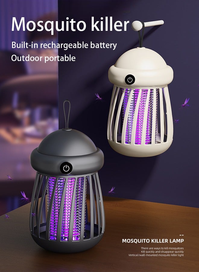 Generic Best Mosquitoes Killer, Mosquitoes and Flying Insects Zapper, Bug Zapper Of Inside and Outside The House Using Electric Shock and UV Lighting, Electric Mosquito, Fly Zapper (Black)  - Image 1