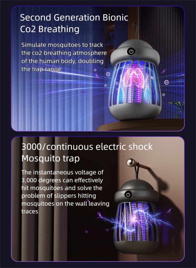 Generic Best Mosquitoes Killer, Mosquitoes and Flying Insects Zapper, Bug Zapper Of Inside and Outside The House Using Electric Shock and UV Lighting, Electric Mosquito, Fly Zapper (Black)  - Image 4