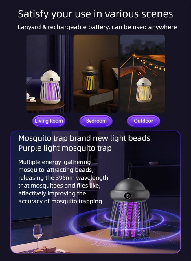 Generic Best Mosquitoes Killer, Mosquitoes and Flying Insects Zapper, Bug Zapper Of Inside and Outside The House Using Electric Shock and UV Lighting, Electric Mosquito, Fly Zapper (Black)  - Image 3