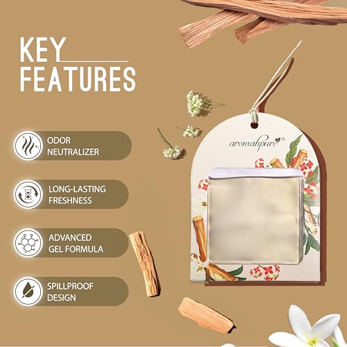 Aromahpure Gel Wink Hanging Car Perfume - Lavender, Lemon, Sandalwood | Pack of 3 | Long-Lasting Gel Based Car Air Freshener | Car Accessories | Last Up to 30 Days - Image 5