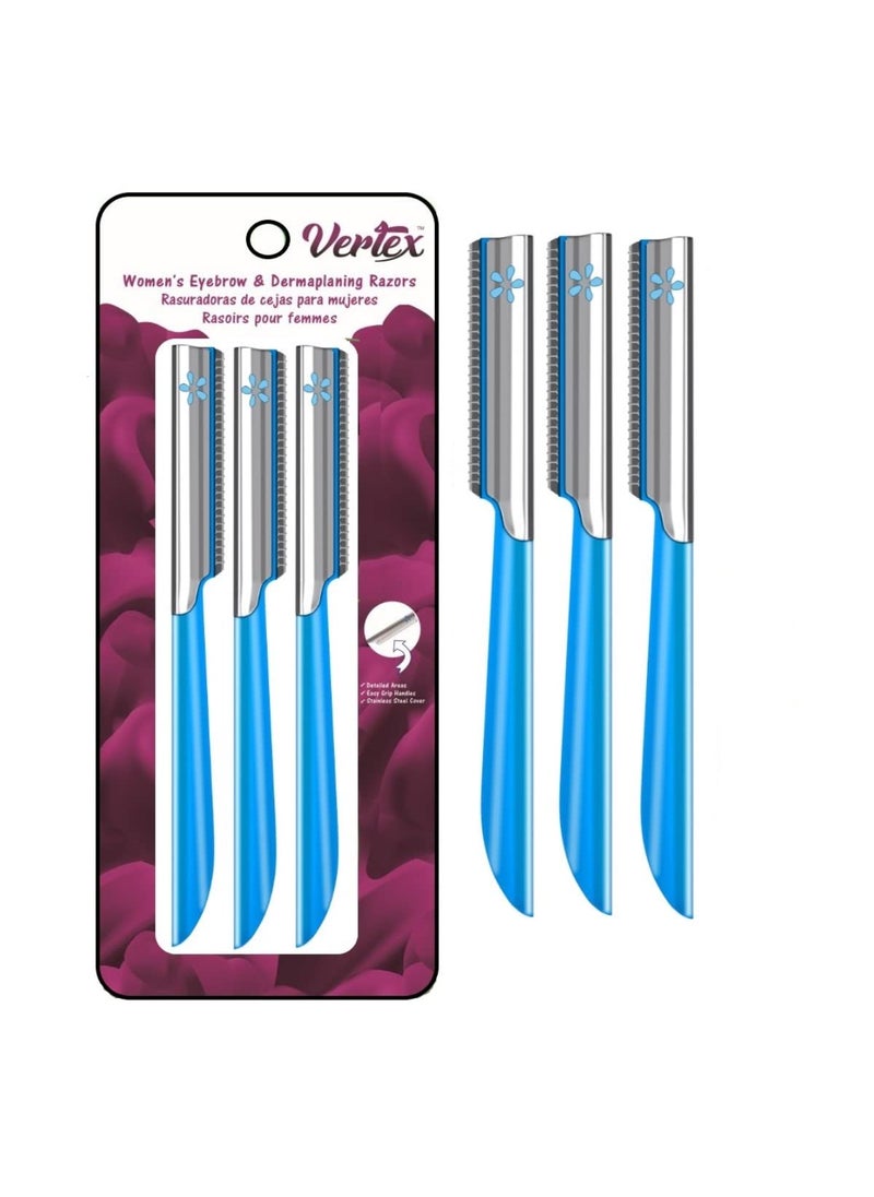VERTEX - Womens Facial Hair Razor For Face Peach Fuzz Removal Shaver Dermaplaning Tool Sensitive Skin Trimmer Fine Hair Eyebrow Razors Dermaplane Exfoliating - Image 1