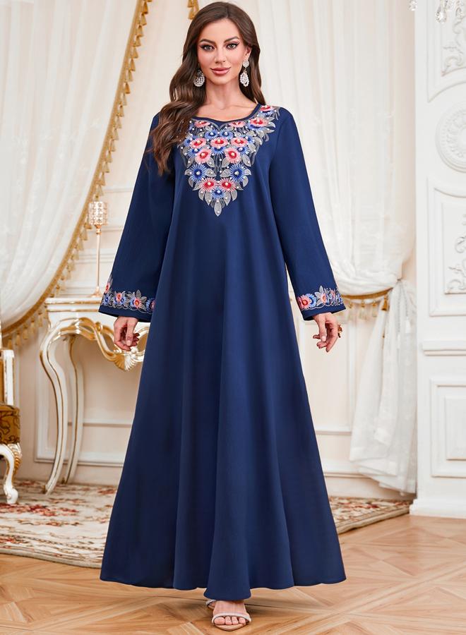 Take Two Women Embroidered Faux Pearl Jalabiya - Image 1