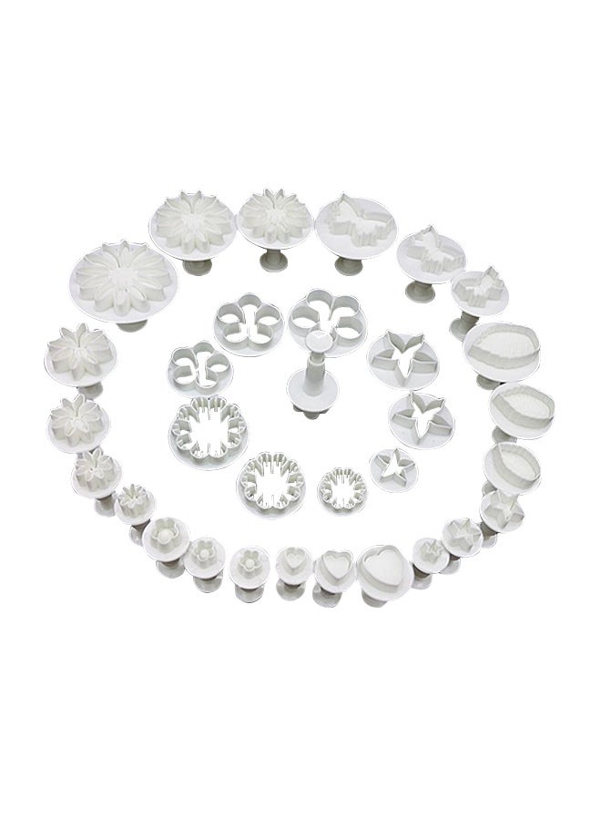 أدوات مكبس تزيين كيك الفوندان أبيض 23x5x19Ø³Ù†ØªÙŠÙ…ØªØ± - Image 1