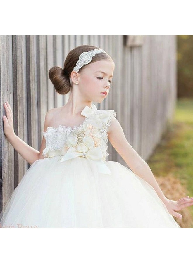 Missgrace Issgrace Flower Gilr Silver Crystal Rhinestones Headband Wedding Hair Accessories Hair Jewelry For Wedding And Girls - Image 5