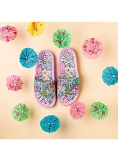 CUBS Flamingos Print Everyday Wear Eco-Friendly Pvc Slides For Kids Lightweight Easy To Wash And Anti-Slip Soles  - Image 2