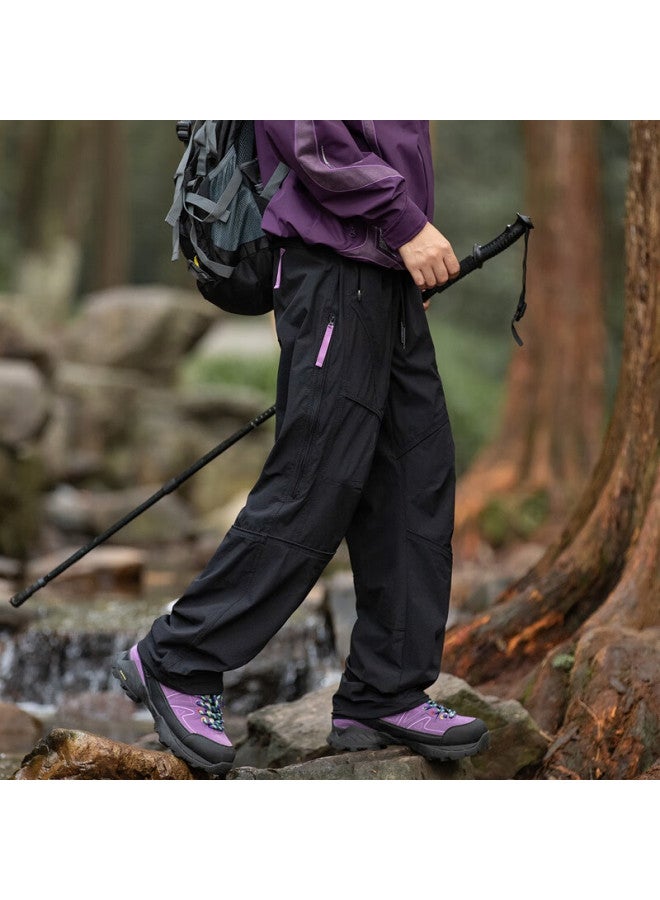 Homlean Men's American-style Work Pants Spring And Summer Functional Straight-leg Outdoor Assault Side Zipper Long Pants Ht01 Amber Black 2XL - Image 3