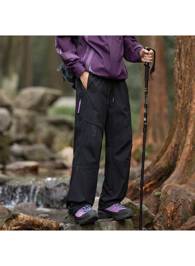 Homlean Men's American-style Work Pants Spring And Summer Functional Straight-leg Outdoor Assault Side Zipper Long Pants Ht01 Amber Black 2XL - Image 4
