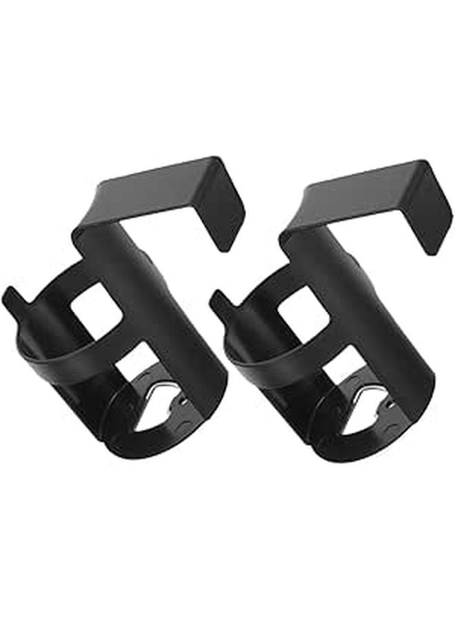 2 Pack Black Car Cup Holder for Bottles Cans Mugs Universal Vehicle Drink Holder - Image 1