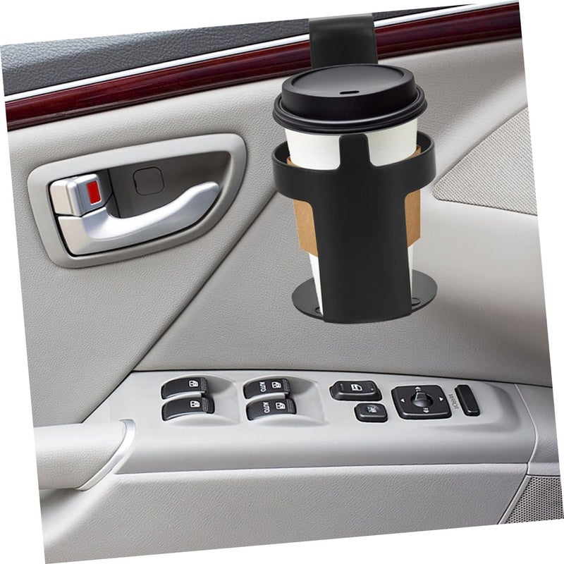 2 Pack Black Car Cup Holder for Bottles Cans Mugs Universal Vehicle Drink Holder - Image 4