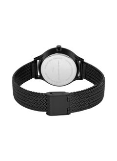 French Connection Women's Black Embellished Dial & Black Textured Analogue Watch FCP30B  - Image 3