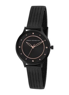 French Connection Women's Black Embellished Dial & Black Textured Analogue Watch FCP30B  - Image 4