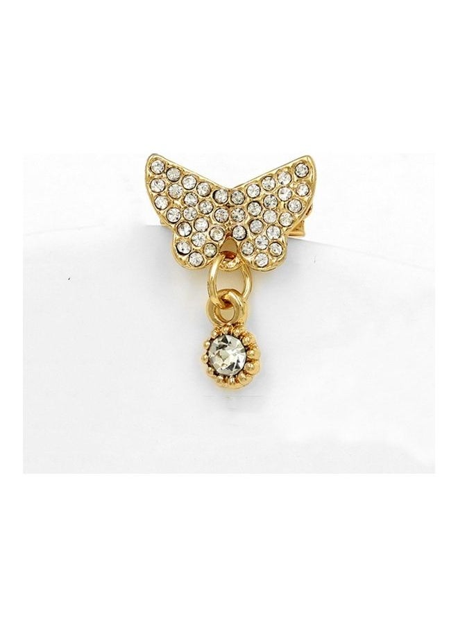 NIBEMINENT - Personalized Rhinestones Butterfly Brooch - Image 1