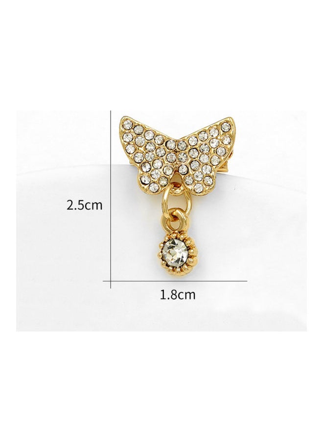 NIBEMINENT - Personalized Rhinestones Butterfly Brooch - Image 1