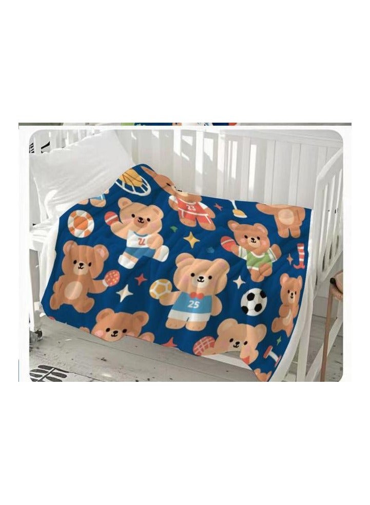 general Flannel thin blanket (warm and comfortable, suitable for sleep, gaming, dust removal and sandproof) 150cm*200cm - 369 - Image 1