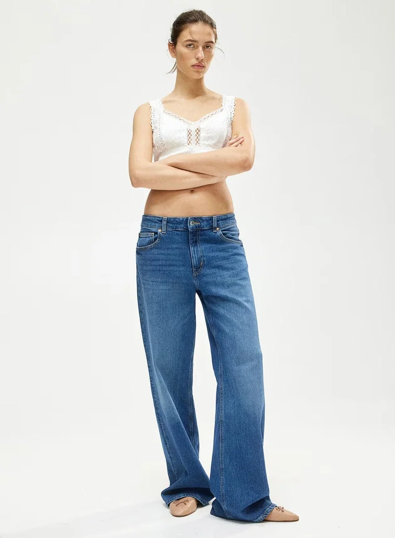 H&M Harper High Rise Wide Leg Jeans
