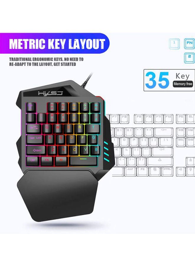 NIBEMINENT One-Handed Membrane Wired Gaming Keyboard - Image 5