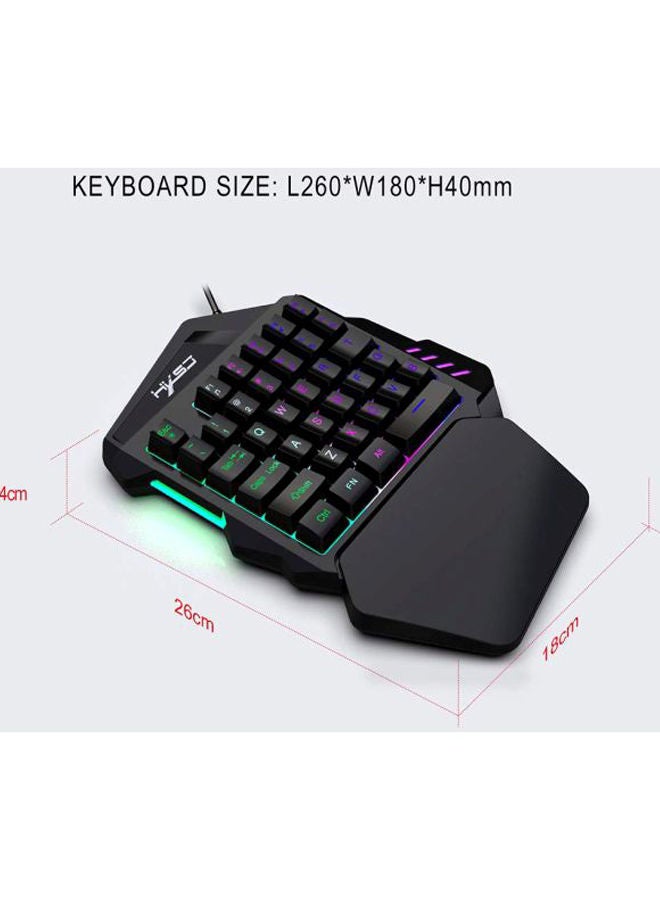 NIBEMINENT One-Handed Membrane Wired Gaming Keyboard - Image 3