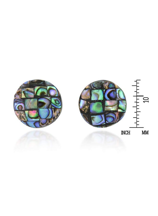 Classic Button Vibrant Abalone Shell Round Circle Stud Earrings | Abalone Shell Round Stud Earrings | Circle Button Earrings | Green Jewelry For Women - pzsku/Z3F1FFB676B9CD1B392B5Z/45/_/1735214474/85a1ce89-8713-4a67-b4c0-0e040c5ac909