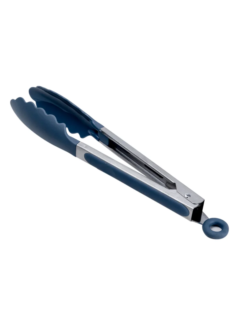 Cuisine Art Stainless Steel Nylon BBQ Tong 27 cm - Durable Grilling Tool for Precision Barbecuing - Lynch blue