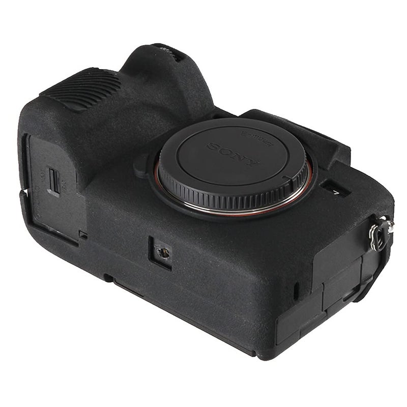 STSEETOP Camera Case for Sony A74 A7M4 A7IV- Protective Silicone DSLR Skin Cover, Detachable Cage, Shockproof, Dustproof (Black) - Image 5