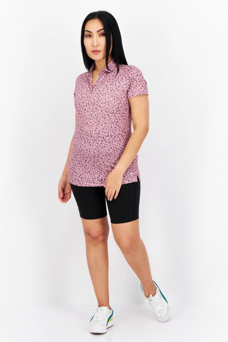 PUMA Women Sportswear Fit Short Sleeve Golf Polo Shirt, Old Rose - Image 4