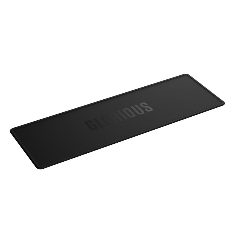 Glorious Gaming Sound Dampening Keyboard Mat - Stitched Edges, Absorbs Keyboard Sounds & Vibrations, Machine Washable, Non-Slip Base, Fits Most Full Size Keybaords, 19.13 x 6.38 x 0.16mm - Black - Image 1