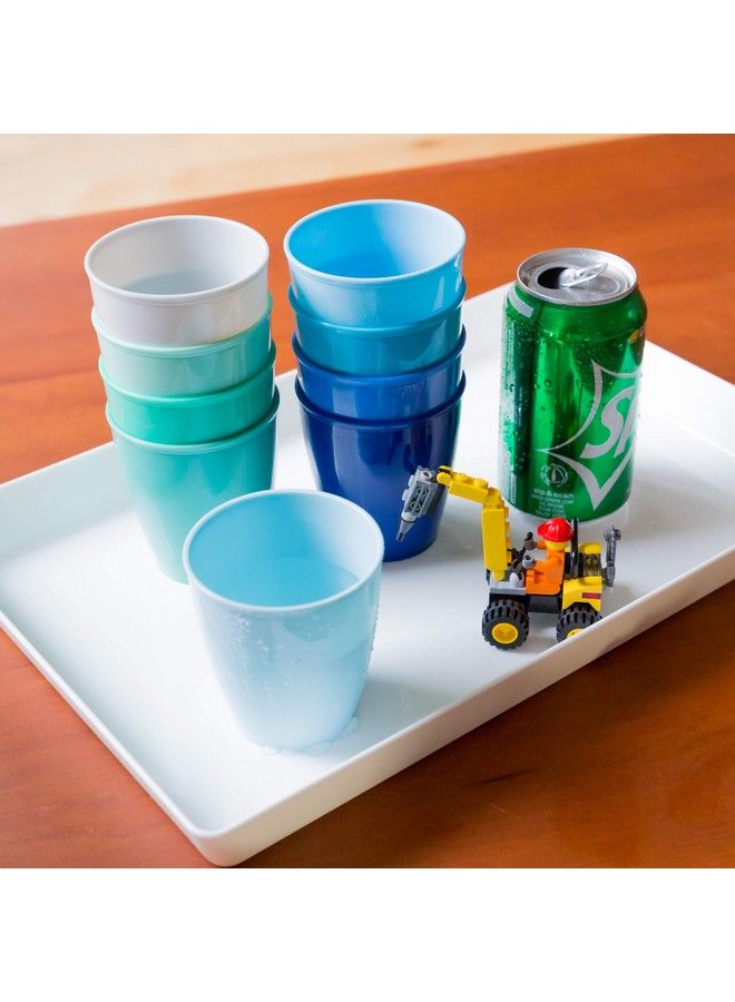 Youngever 8 Ounce Kids Cups 9 Pack Kids Plastic Cups 8 Ounce Kids Drinking Cups Toddler Cups Cups For Kids Toddlers Unbreakable Toddler Cups (Coastal Colors) - Image 5