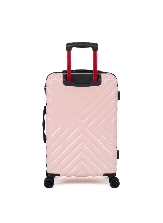 Eagle Express Nexa ABS+PC Hard Trolley Set – 20, 24, 28 Inch – Baby Pink - Image 3