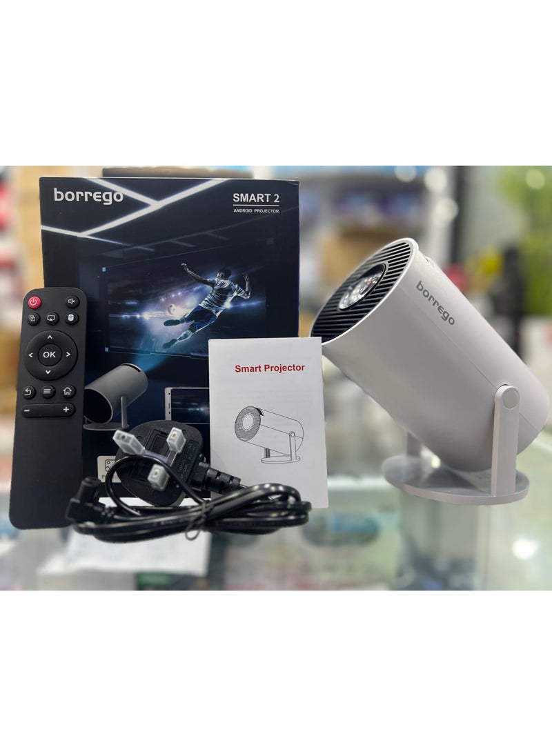 borrego Borrego Smart Mini Projector 4K with 5G WiFi and Bluetooth 5.0  - Image 2