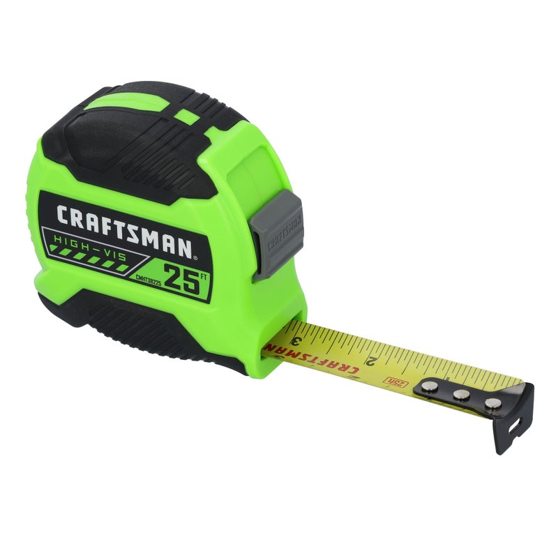 CRAFTSMAN High-Visibility Tape Measure 25 FT (CMHT38225LW) - Image 1