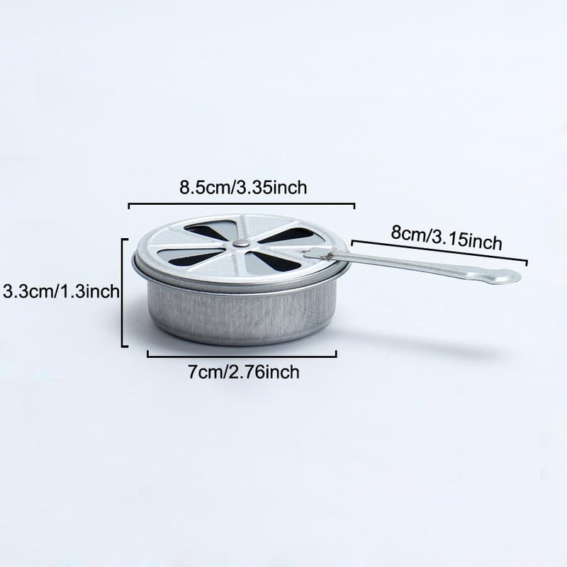 SquEqu 2 Pack Solid Fuel Tablets Holder Gel Fuels Burner with Fire Control Adjustment Extinguishing Cap for Storm Cooker Spirit Alcohol Stove Chafing Dish Set Buffet Warmer Camping Stoves - Image 2