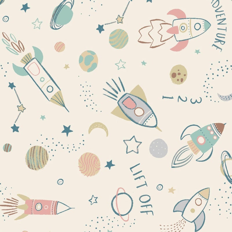 COOVA Kids Throw Blanket 50x60 Inch - Cartoon Fleece Throw, Toys for 2 3 4 5 6 7 8 9 10 11 12 Year Old Girl and boy Gifts, Soft Kids Blankets for Christmas Halloween Birthday Gifts,Spaceship Beige - Image 2