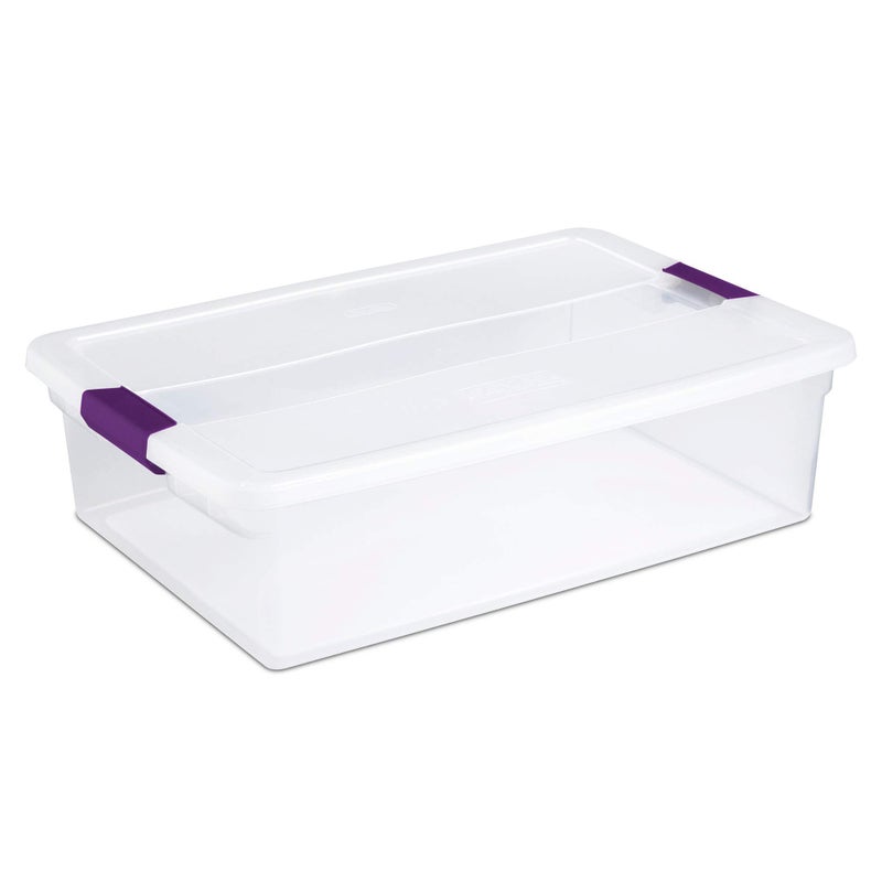 STERILITE 17551706 32-Quart Clear View Latch Box (Pack of 1) - Image 1
