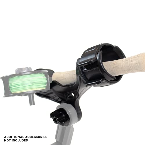 YakAttack Omega Rod Holder | Track Mount Fishing Rod Holder for Kayak & Boat | Compatible with Spinning, Casting, Fly Reels | LockNLoad System | Secure & Adjustable | Kayak Track Mount Accessories - Image 4