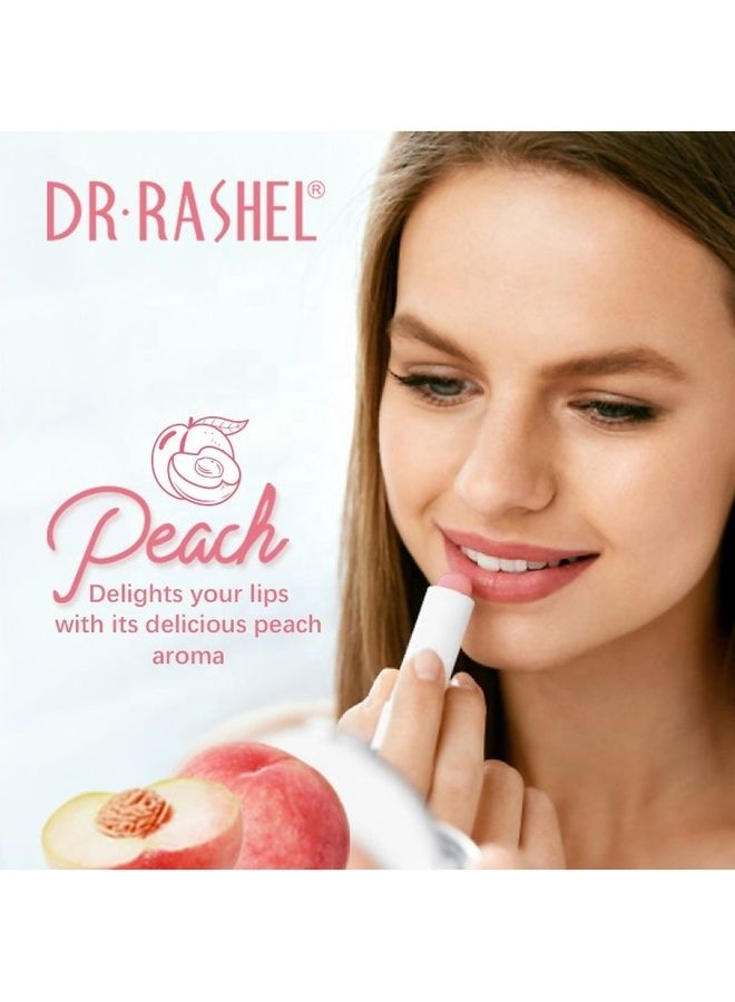 DR. RASHEL Lip Balm Series Plumping & Hydrating Lips-Peach Clear - Image 2