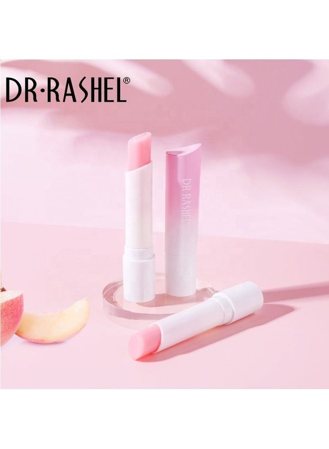 DR. RASHEL Lip Balm Series Plumping & Hydrating Lips-Peach Clear - Image 4