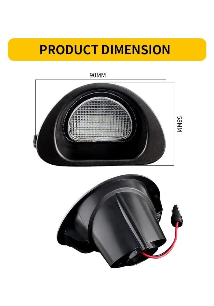 Vuzmode LED License Plate Light for Citroen and Peugeot - Image 2