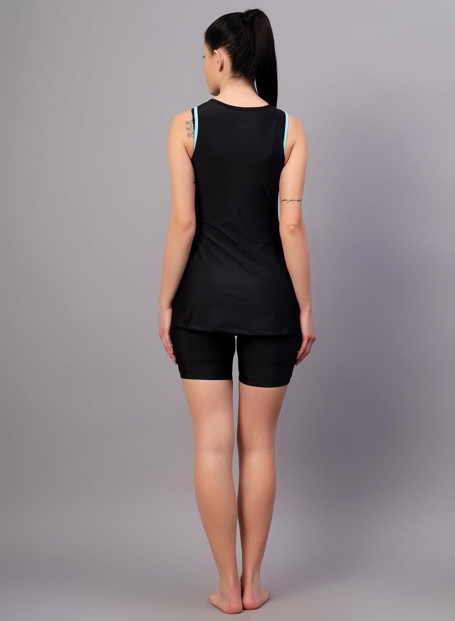 VIVA Swimming OWSD-330 Female Swim Dress with Short Leg I Womens Swimming Costume I Swimwear for Women I One-Piece Swimsuits I Swimsuit for Women - Image 2