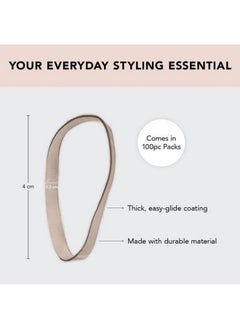 Kitsch Kitsch No Snag Small Elastic Hair Ties, Rubber Bands for Hair, Baby Hair Ties & Small Hair Ties, Hair Rubber Bands & Elastic Hair Bands, Hair Elastics for Women's Hair, 5pack, 500pcs (Brown)  - Image 2