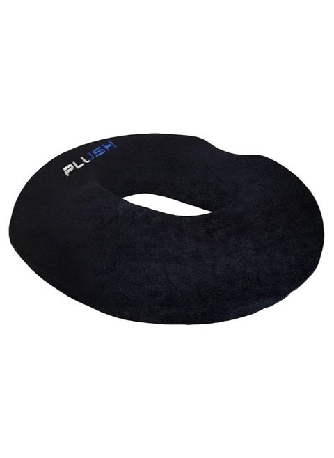 Creative Planet Plush Donut Seat Cushion for Office Chair, Memory Foam Pillow for Tailbone Hemorrhoids, Sores, Prostate,  Sciatica, Pregnancy, Post Natal, Ischial Bursitis Tuberosity  (Basic)