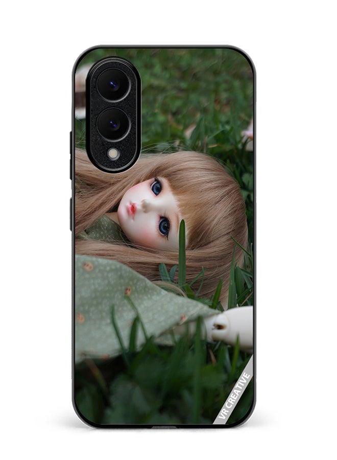 VR CREATIVE Protective Case Cover For Samsung Galaxy S25 Edge Sleeping Barbie Design Multicolour