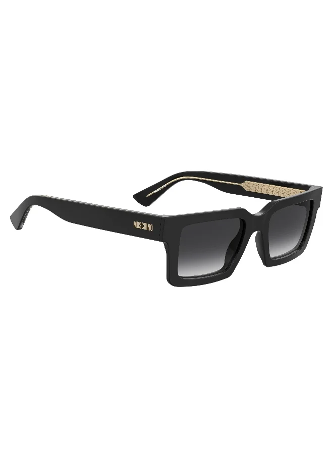 موسكينو MOSCHINO MOS214/S Sunglasses Black Rectangular