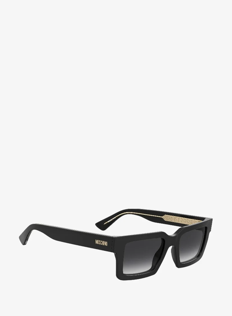 موسكينو MOSCHINO MOS214/S Sunglasses Black Rectangular