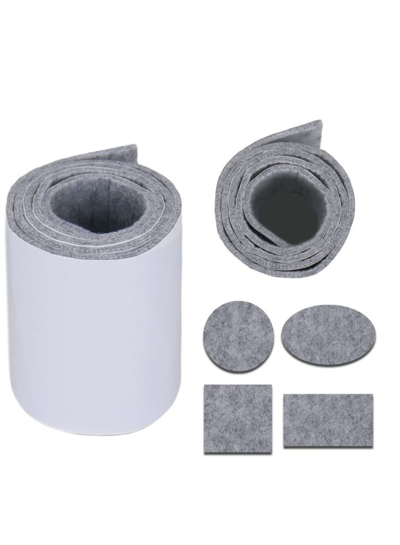 Captaintech Furniture Pad Felt for Strip Roll Floor Protector Heavy Duty Self Adhesive Tape Chair Feet Sofa Table - Image 1
