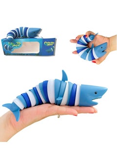 Shark Fidget Toy - Sensory Shark 3D Flexible Decompression Shark for Relaxing Friendly Articulated Shark Fidget Toy Hand Sensory Toy for Adults