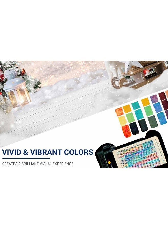 Allenjoy 7x5ft Winter Christmas Backdrop for Photography Snowman Pine Tree Snowflake Portrait White Background Newborn 1st Birthday Children Baby Shower Party Decorations Photo Shoot Props Supplies - Image 4