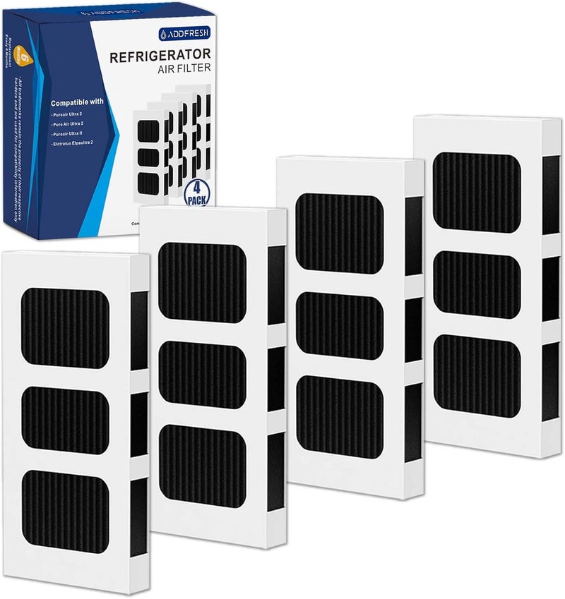 ADDFRESH بديل فلتر هواء الثلاجة متوافق مع Paultra2 Frigidaire PureAir Ultra 2 وPaultra Pure Air ii وElectrolux Elpaultra2 - الجزء 242047805 و5303918847 - 4 فلاتر - Image 1