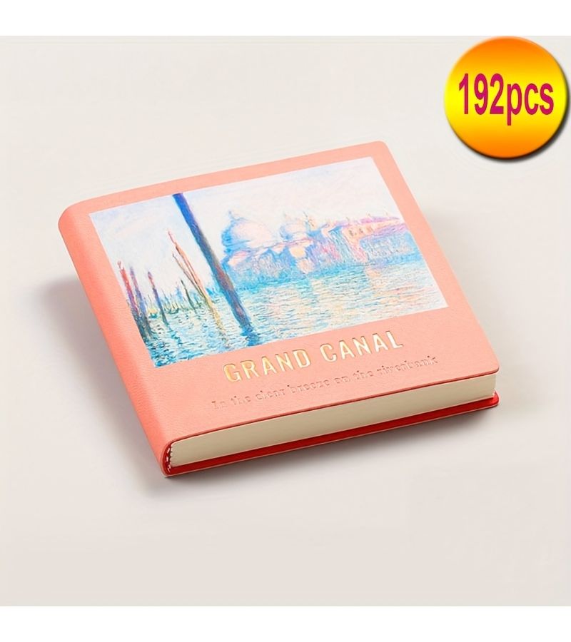 192 Pcs 4.1 X 4.1 In Oil Painting Notebook Shenlan Mini Travel Stamping Book Check In Collection Stamp Album Square Blank Notebook Portable Diary Notebook - Image 5
