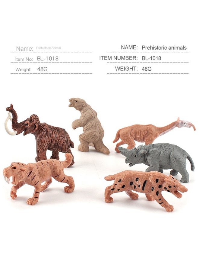 NIBEMINENT Children's Prehistoric Cave Man Life and Hunting Scene Playset