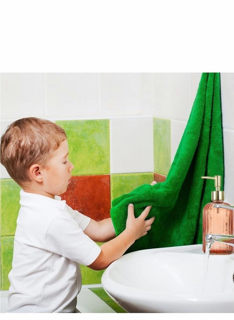 Versatile Glass Soap Dispenser Bottle with Pump 14 Oz Dripless Refillable Liquid Hand Jar for Bathroom Countertop Kitchen Laundry Room 2 Pack